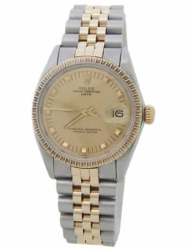 Mens Rolex Two-Tone Date Watch 1505 Champagne Dial (SKU 2943110AMT)