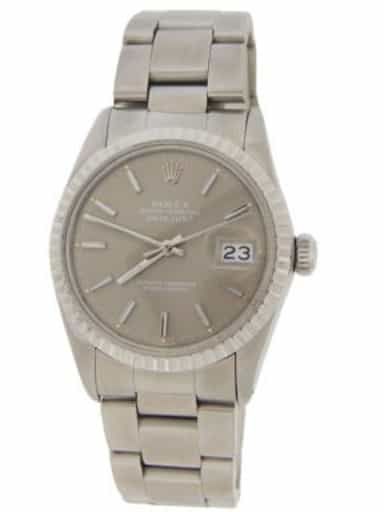 Mens Rolex Stainless Steel 16030 Datejust Watch Slate Dial 16030 (SKU 7467194AMT)