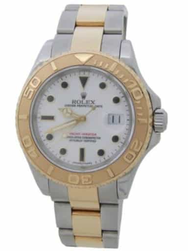 Mens Rolex 18K Two-Tone Yacht-Master 16623 Watch White Dial (SKU D178571AMT)