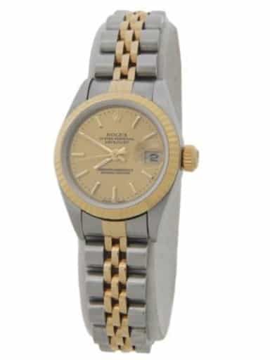 Ladies Rolex Two-Tone 18K/SS Datejust with Gold Champagne Dial (SKU A298305AMT)