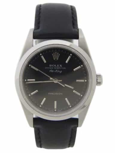 Mens Rolex Stainless Steel Air-King Watch with Black Dial 14000 (SKU P507393AMT)