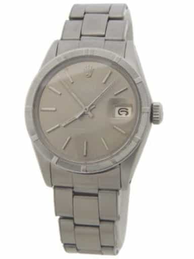 Mens Rolex Stainless Steel Date Watch 1501 with Slate Ghost Dial (SKU 3110534AMT)