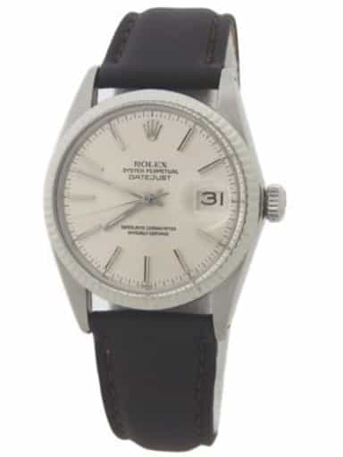 Mens Rolex Stainless Steel Datejust 16014 Watch with Silver Dial (SKU 6423012GAMT)
