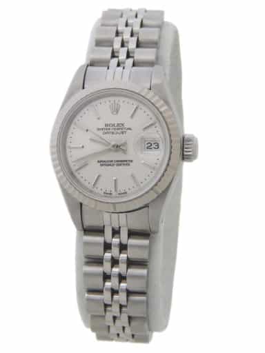 Ladies Rolex Stainless Steel Datejust Silver Dial 69174 (SKU L469113AMT)