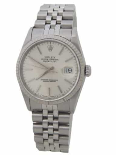 Mens Rolex Stainless Steel Datejust Silver 16234 (SKU X569654AMT)