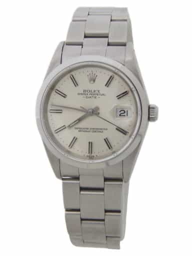 Mens Rolex Stainless Steel Date Watch Silver Dial 15200 (SKU X613981AMT)