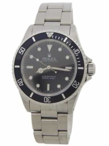 Mens Rolex Stainless Steel Submariner Black Dial 14060 (SKU Y614135AMT)