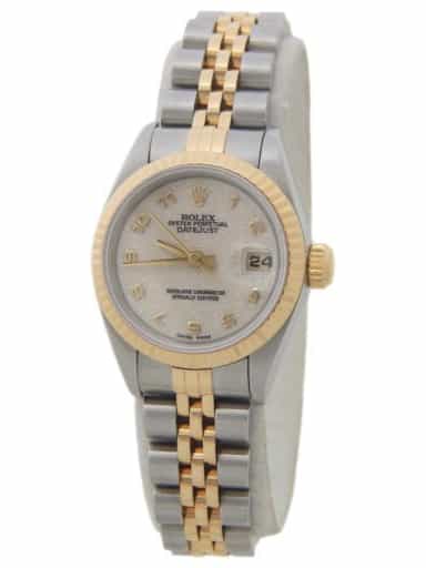 Ladies Rolex Two-Tone 18K/SS Datejust Ivory Arabic 69173 (SKU T441153AMT)