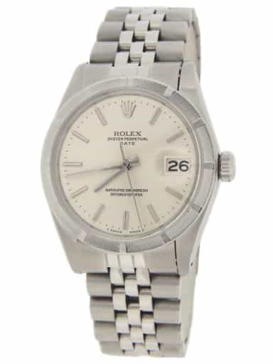 Mens Rolex Stainless Steel Date Watch with Silver Dial 1501 (SKU 1501FPAMT)