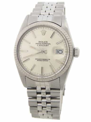 Mens Rolex Stainless Steel Datejust Silver Stick Dial 16014 (SKU 8804833SAMT)