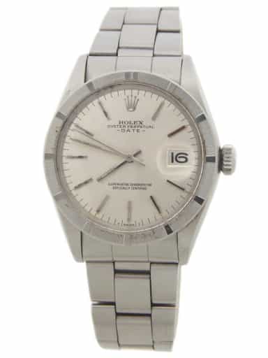 Mens Rolex Stainless Steel Date Model 1501 with Silver Dial (SKU 1501FPOAMT)