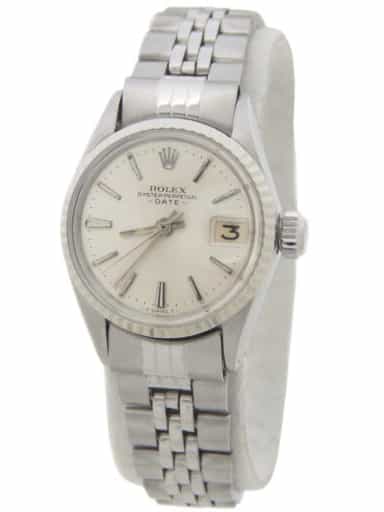 Ladies Rolex Stainless Steel Date 6517 Watch Silver Dial (SKU 1752094AMT)