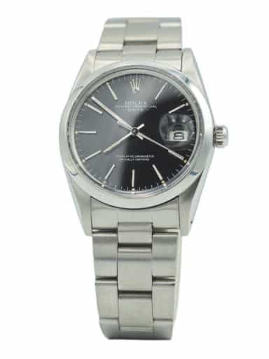Mens Rolex Stainless Steel Date Watch Ref. 15000 with Black Dial (SKU 8935145AMT)