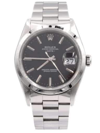 Mens Rolex Stainless Steel Date Watch Black Dial 15200 (SKU N120661FPAMT)