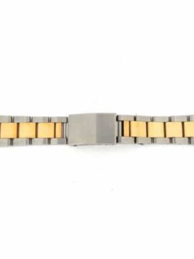 Mens Aftermarket 2Tone Gold Plated & Steel 20mm Band for Rolex 36mm Models (SKU MAFT2TGPSSOB)