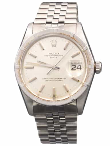 Mens Rolex Stainless Steel Date Watch with Silver Dial 1501 (SKU 1501AJFPAMT)