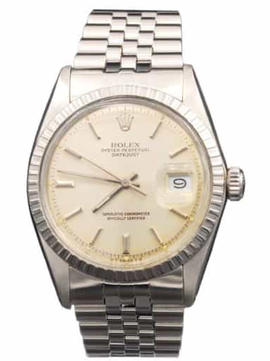Mens Rolex Stainless Steel Datejust Watch with Silver Dial 1603 (SKU 3690049AJAMT)