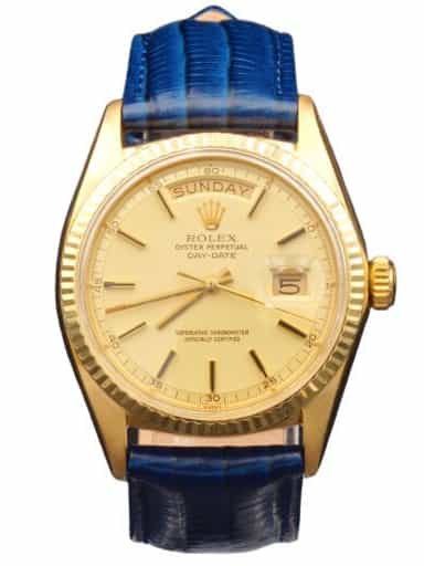 Mens Rolex 18K Gold Day-Date 1803 Watch Gold Champagne Dial (SKU 2120765BEAMT)