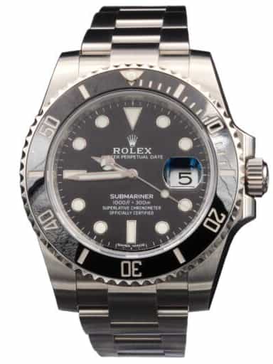 Mens Rolex Stainless Steel Submariner Watch Ref. 116610 Black Ceramic (SKU N3835616AMT)