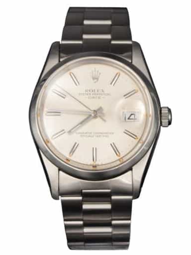 Mens Rolex Stainless Steel Date Watch Silver Dial 1500 (SKU 1500FPAMT)