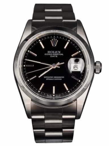 Mens Rolex Stainless Steel Date Watch Black Dial 15200 (SKU K182160BLAMT)