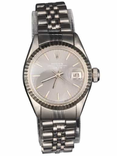 Ladies Rolex Stainless Steel Date Watch Slate Gray Dial 6916 (SKU 3296704AMT)
