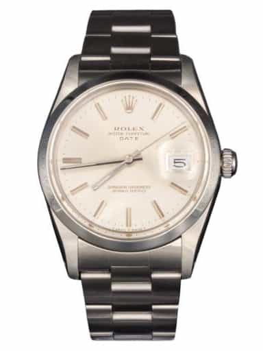 Mens Rolex Stainless Steel Date Watch with Silver Dial 15000 (SKU 15000FPAMT)