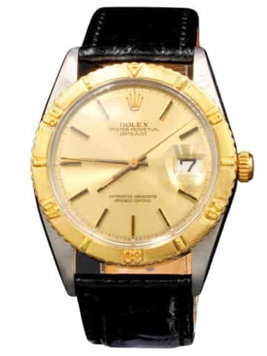 Mens Rolex Two-Tone Datejust Turn-O-Graph Watch Gold Champagne Dial 1625 (SKU 1280981BLAMT)