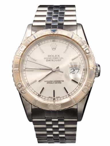 Mens Rolex Stainless Steel Datejust Turn-O-Graph Watch Silver Dial 16264 (SKU K632522AMT)