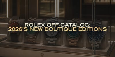 Rolex Off-Catalog: 2026’s New Boutique Editions