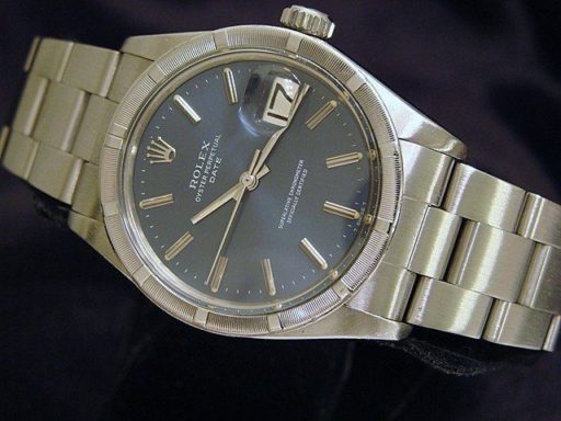 Rolex Stainless Steel Date 1501 Blue -4