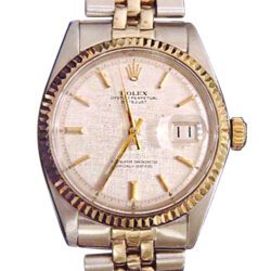 Mens Rolex Two-Tone 14K/SS Datejust Silver  1601 (SKU 5701111BCMT)