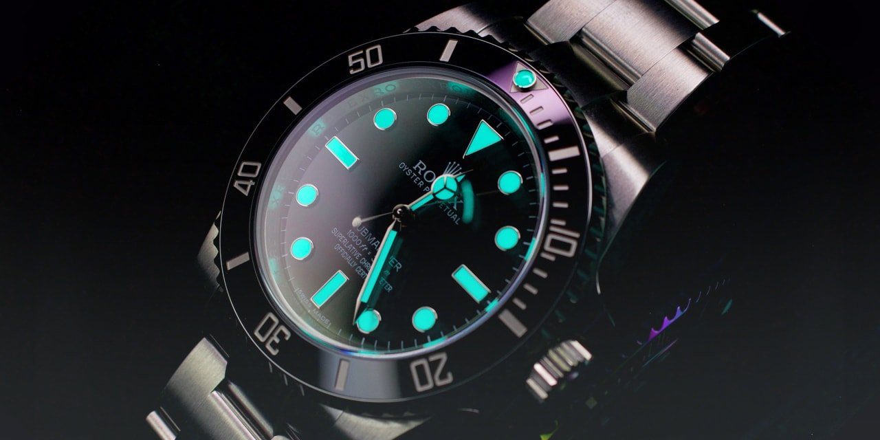 Rolex submariner shop night glow