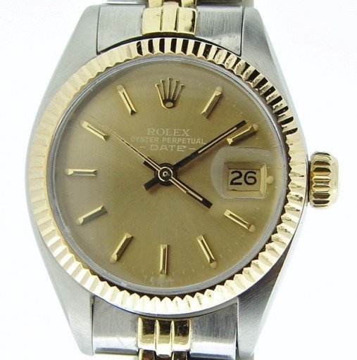 Rolex Two-Tone Date 6917 Bronze -1