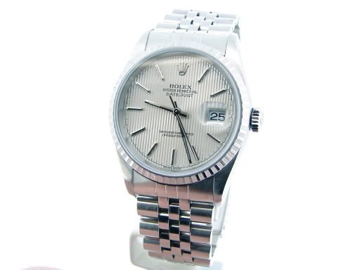 Rolex Stainless Steel Datejust 16220 Silver -5
