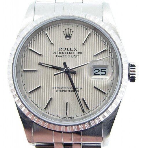 Rolex Stainless Steel Datejust 16220 Silver -1