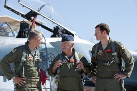 General Yeager prior to the commemorative flight