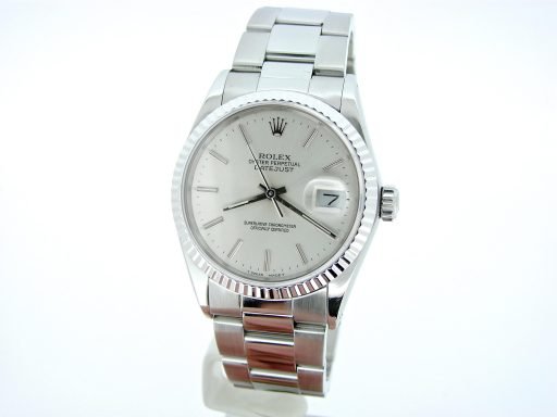 Rolex Stainless Steel Datejust 16234 Silver -6