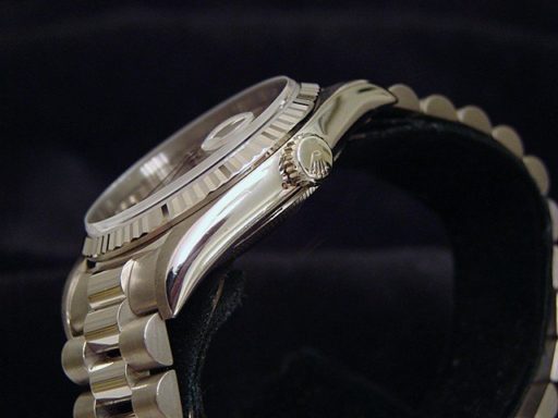 Rolex 18K White Gold Day-Date President 18239 Silver -2
