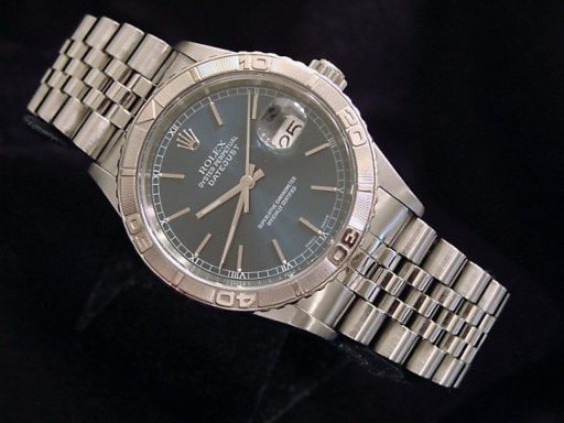 Rolex Stainless Steel Datejust 16264 Blue Turn-O-Graph-5