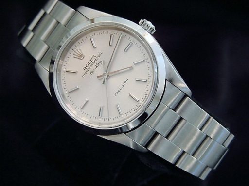 Rolex Stainless Steel Air-King 14000 Silver-4