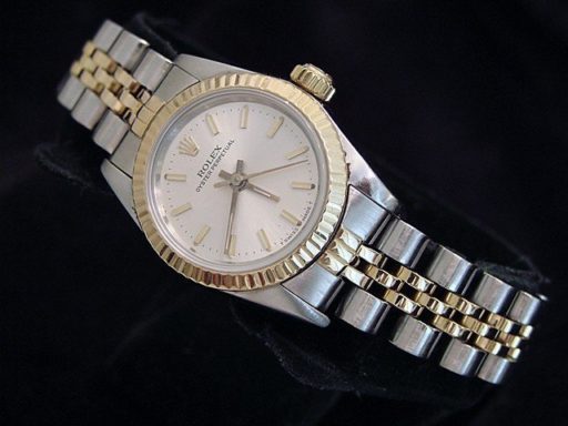 Rolex Two-Tone Oyster Perpetual 67193 Silver -5