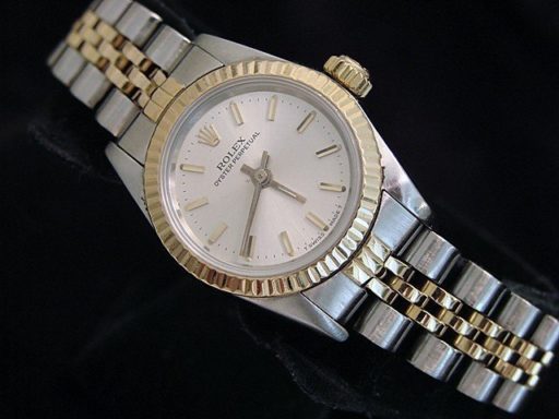 Rolex Two-Tone Oyster Perpetual 67193 Silver -4