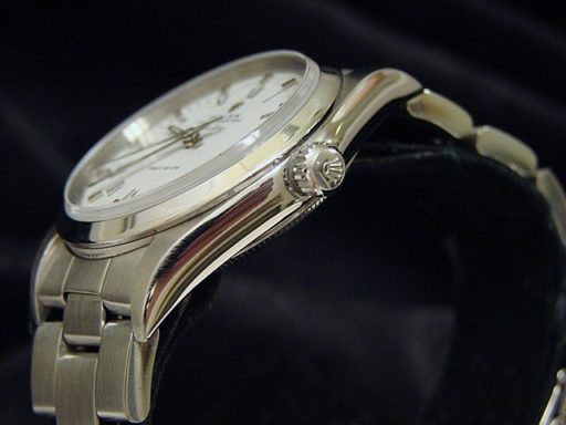 Rolex Stainless Steel Air-King 14000 White-2