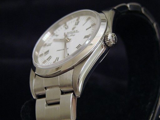 Rolex Stainless Steel Air-King 14000 White-4