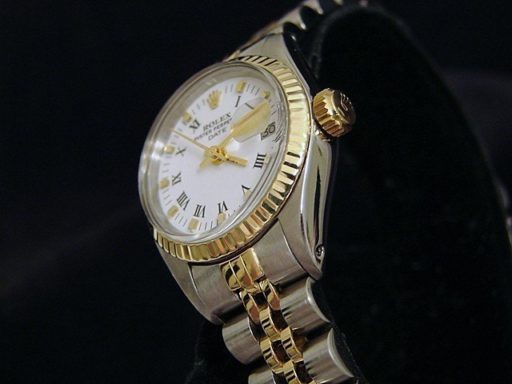 Rolex Two-Tone Date 6917 White Roman-2