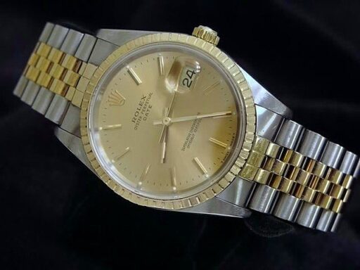 BeckerTime - Mens Rolex 15223 Rolex Two-Tone Date 15223 Champagne