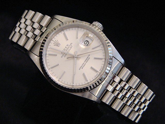 Ladies Rolex 18K White Gold Datejust President Watch 69179