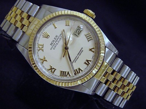 Rolex Two-Tone Datejust 16013 Ivory Roman-3
