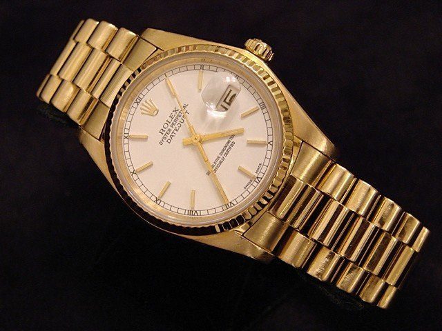 1987 Rolex Ladies Datejust 69278 18k Gold President Automatic Watch Di –  Jewelryauthority